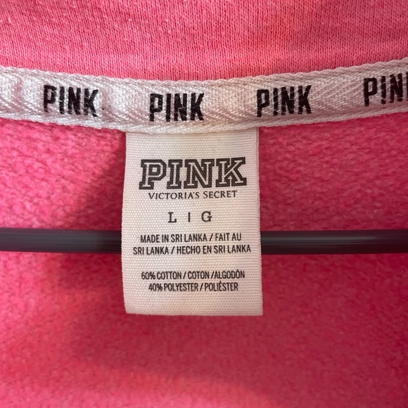 Pink quarter zip sweatshirt - Picture 6 of 8